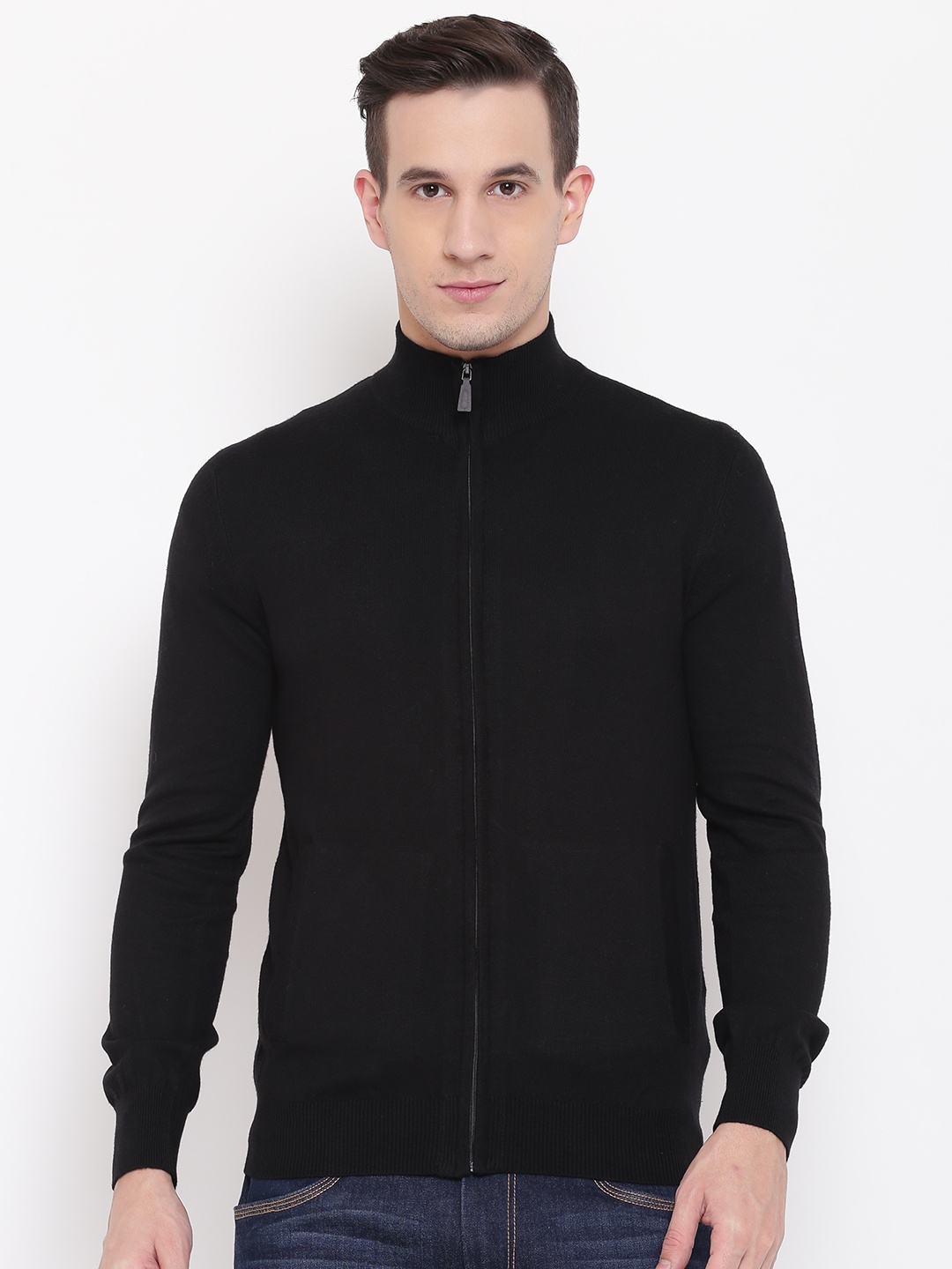 

Celio Men Black Solid Front-Open