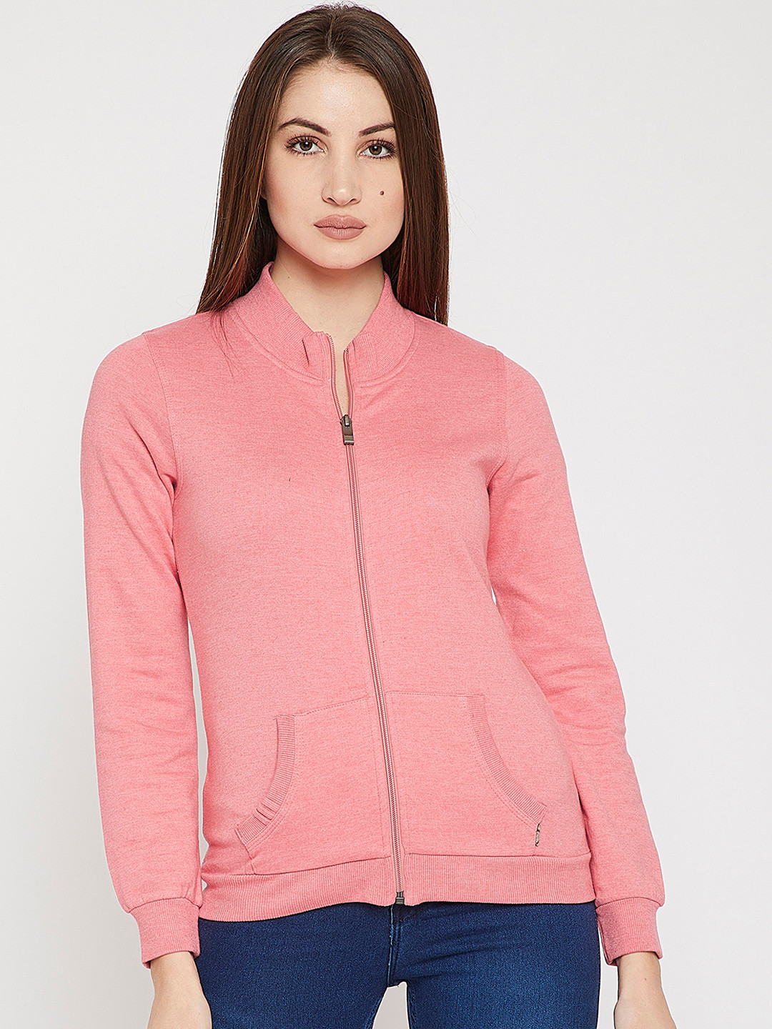 

RARE Women Pink Solid Sweatshirt