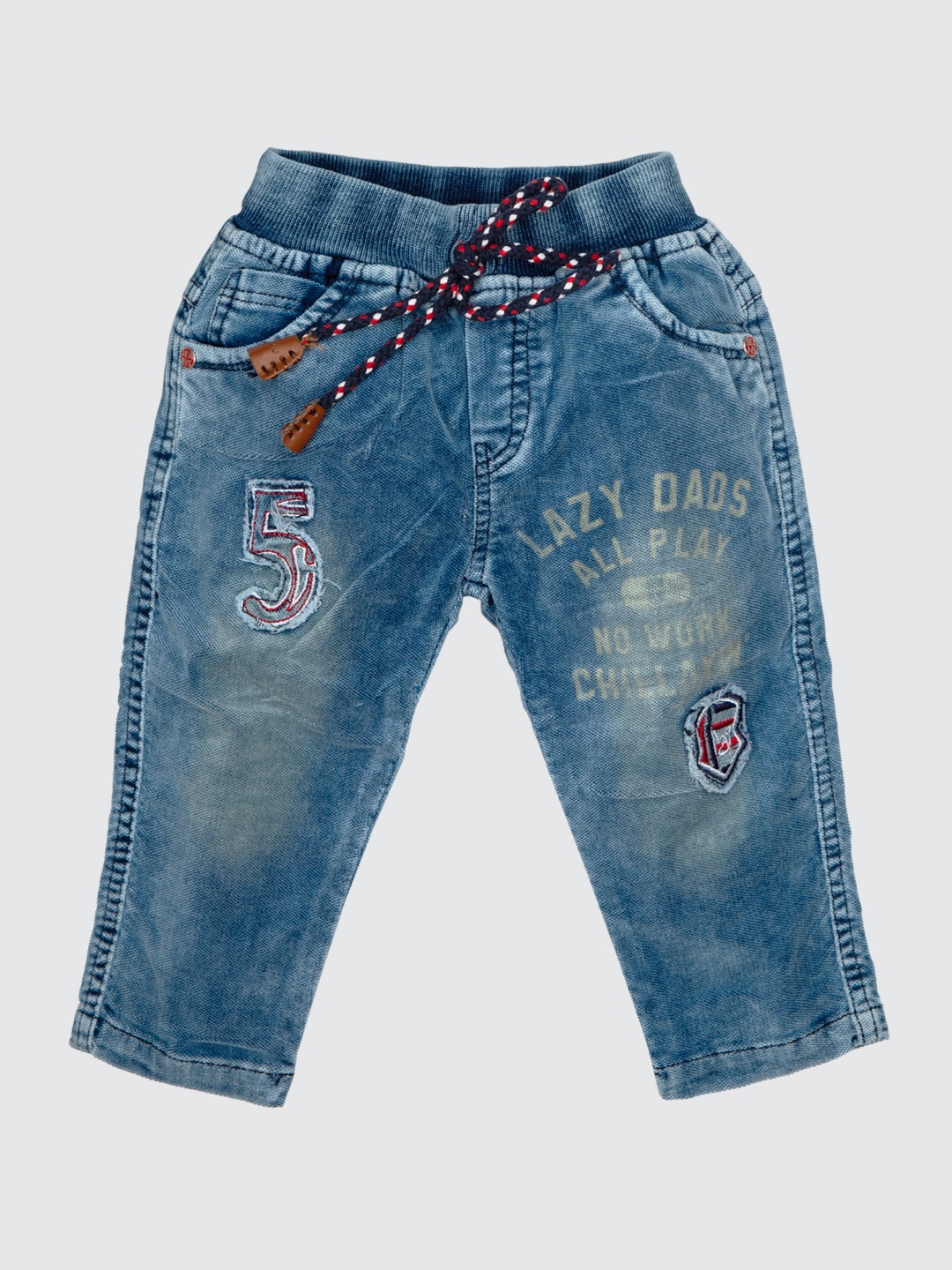 

MeeMee Boys Blue Regular Fit Mid-Rise Clean Look Jeans