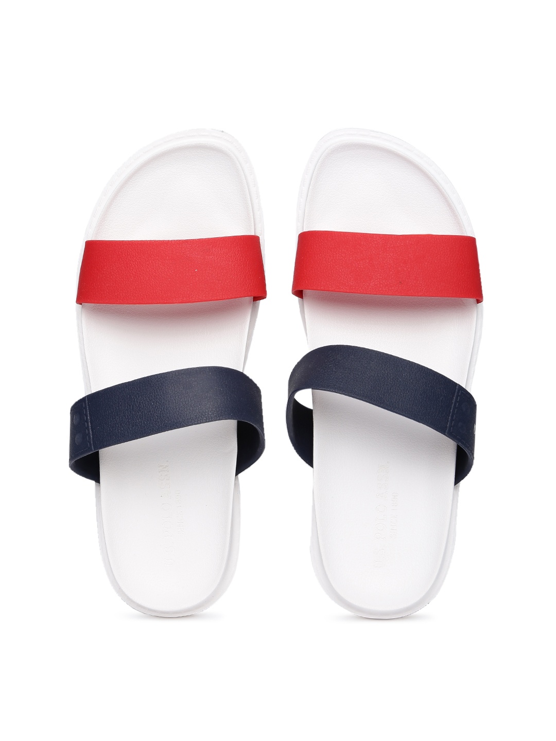 

U.S. Polo Assn. Men Red & Blue Colourblocked Sliders