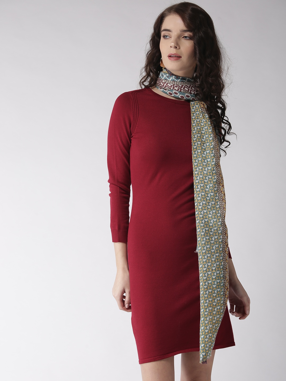 

Style Quotient Women Blue & Mustard Yellow Printed Stole