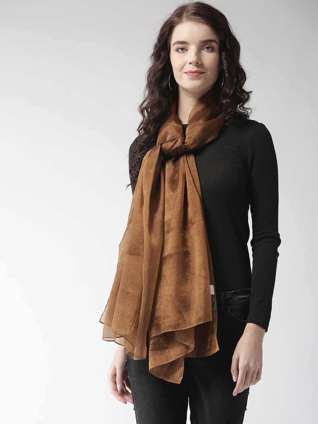 

Style Quotient Women Brown Solid Stole