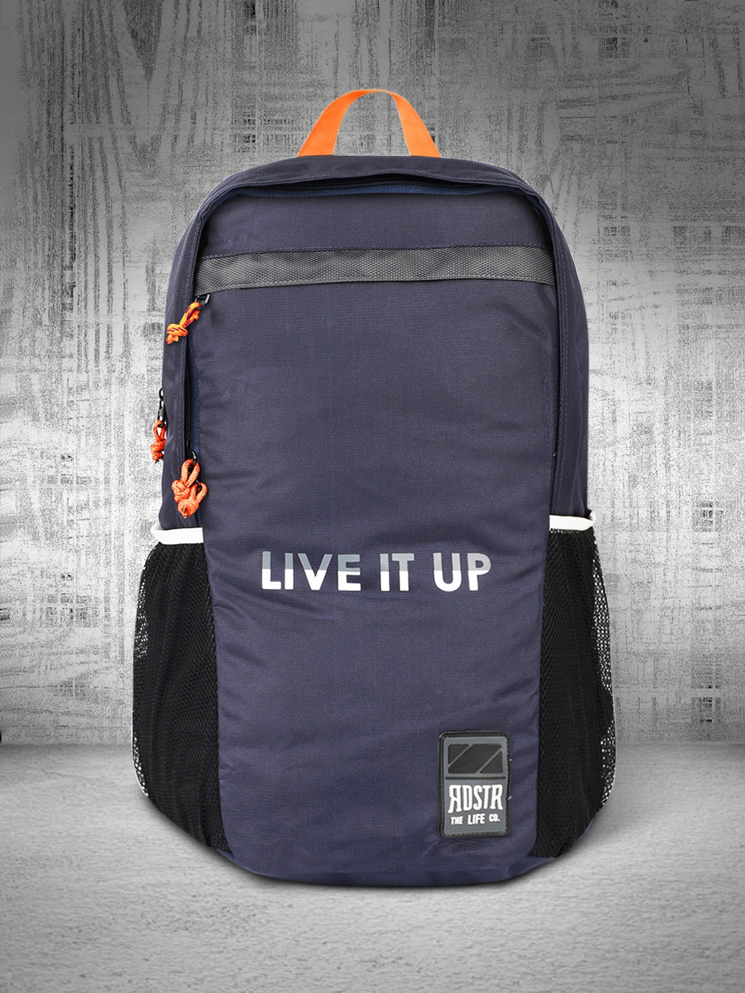 

Roadster Unisex Navy Blue Typography Backpack