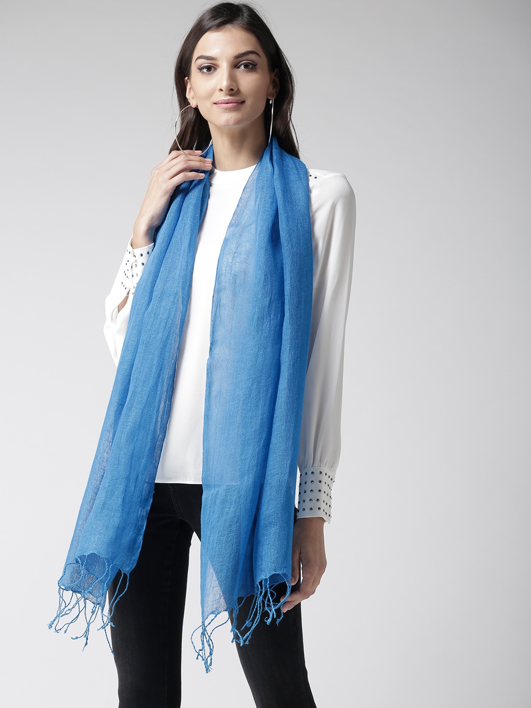 

Style Quotient Women Blue Solid Stole