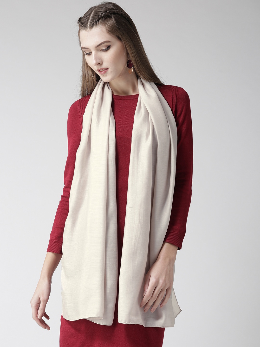 

Style Quotient Women Grey Solid Stole