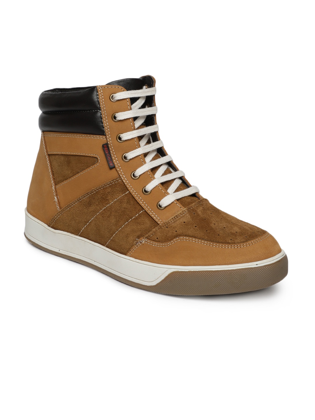 

Red Chief Men Brown Mid-top Suede Sneakers