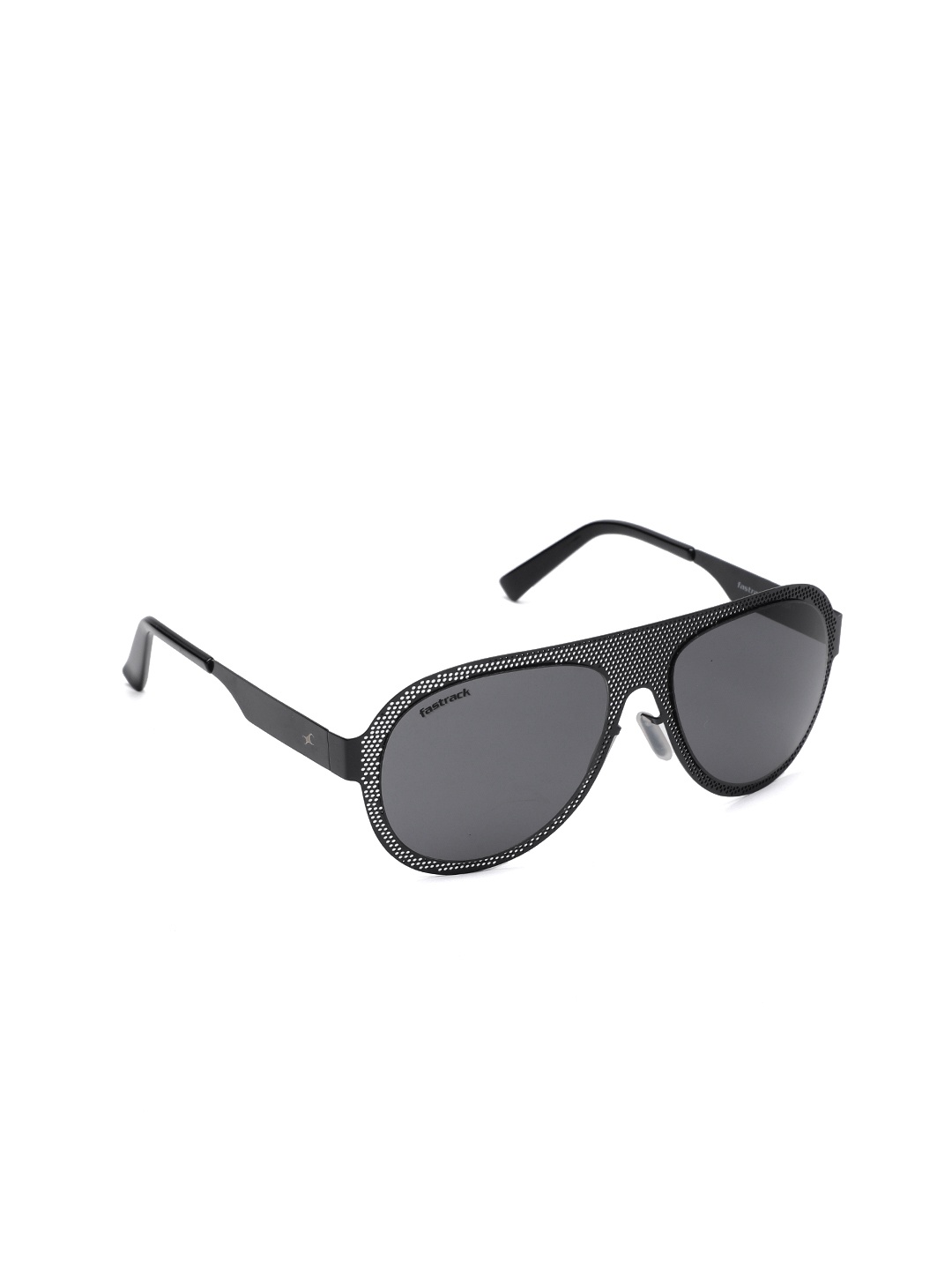 

Fastrack Men Oval Sunglasses NBM156BK1, Black