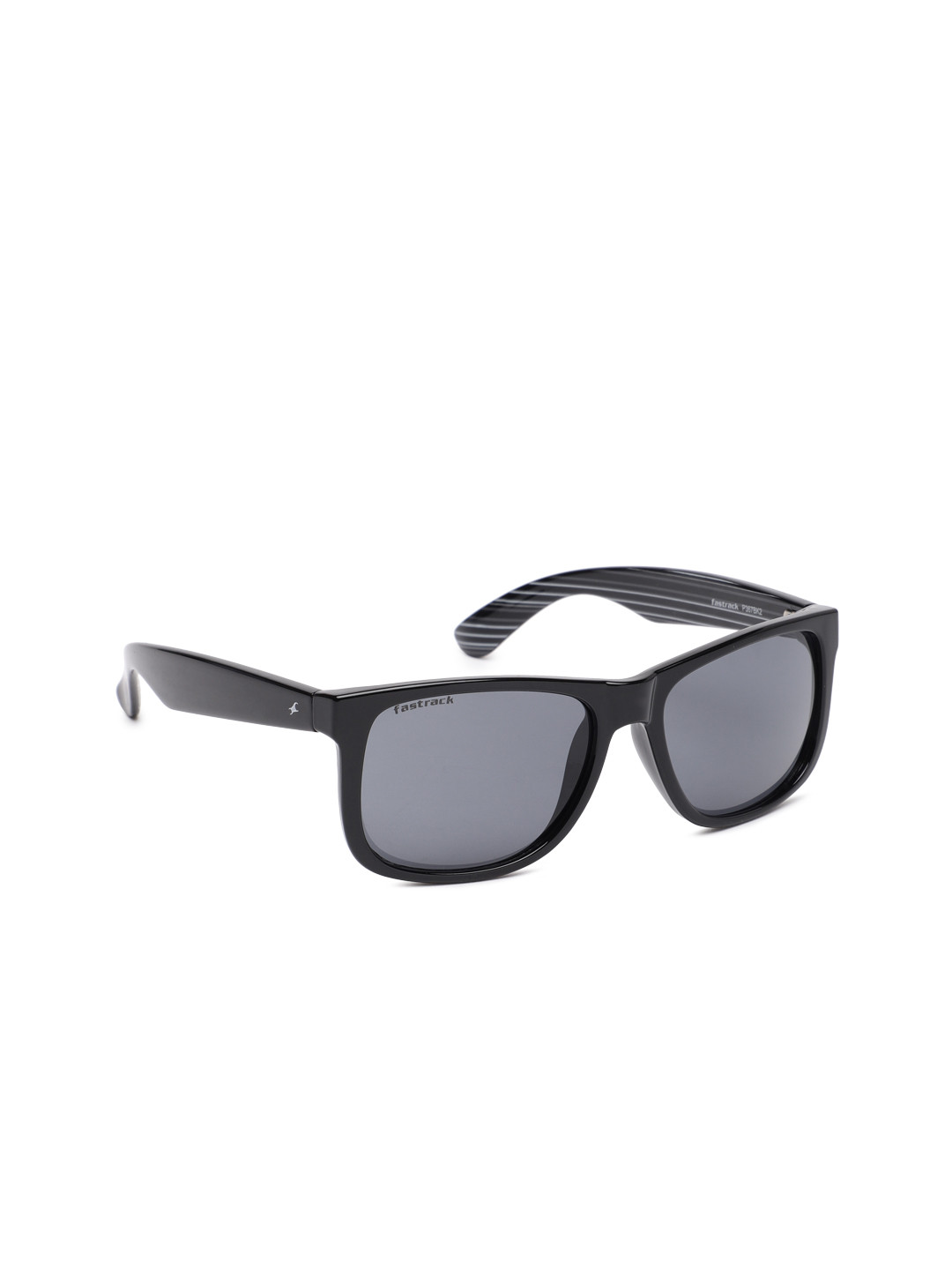 

Fastrack Men Wayfarer Sunglasses NBP367BK2, Black
