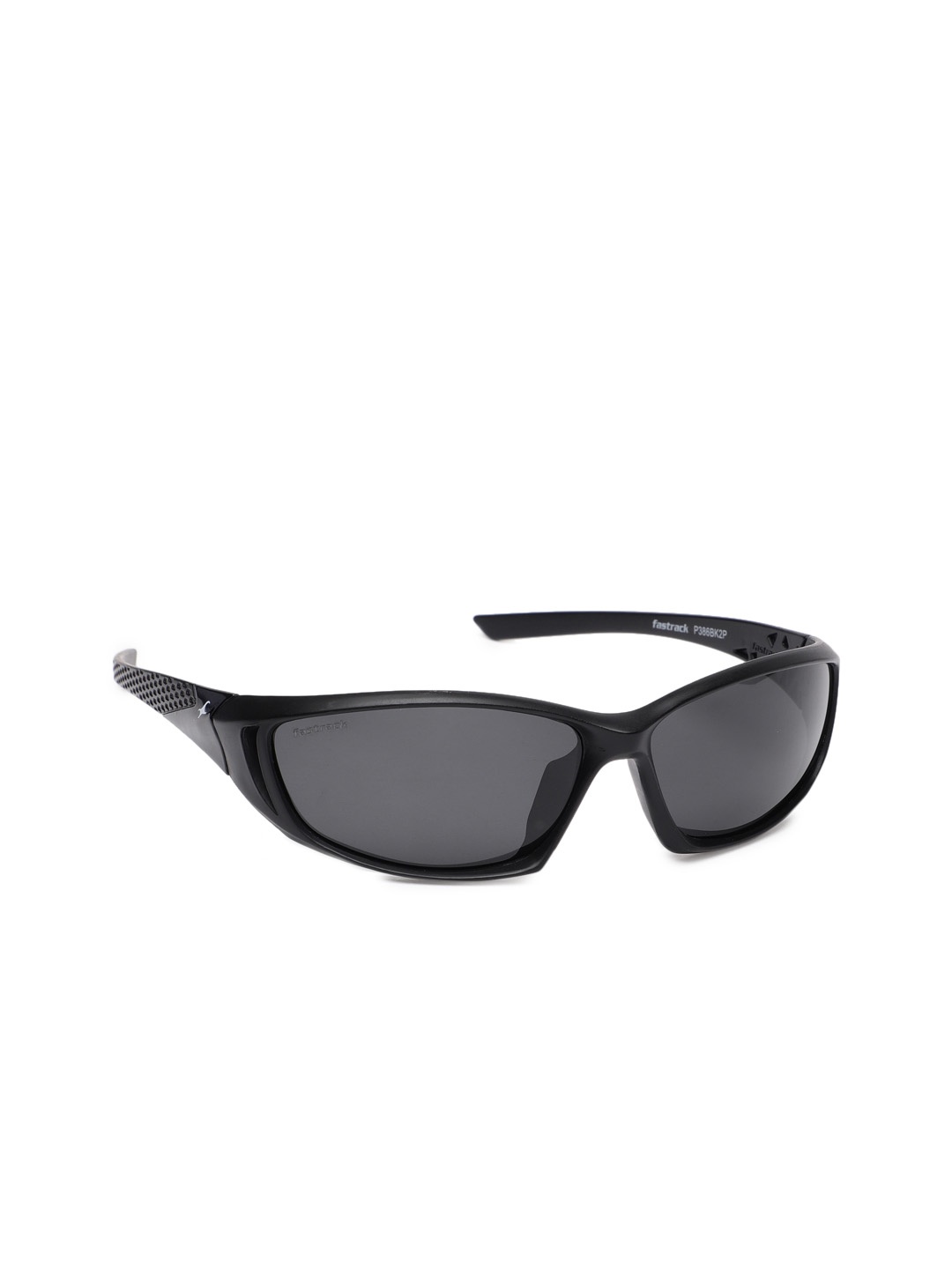 

Fastrack Men Oval Sunglasses P386BK2P, Black