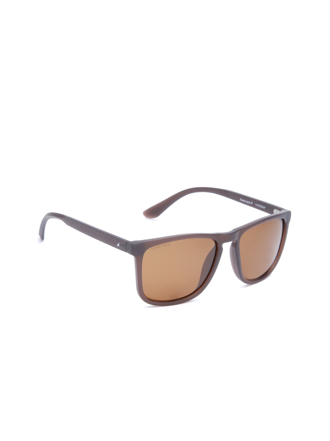 

Fastrack Men Polarised Square Sunglasses P407BR4P, Brown