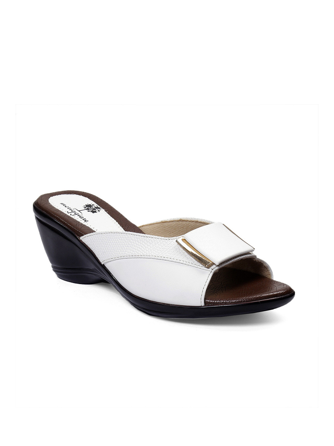 

meriggiare Women White Solid Sandals