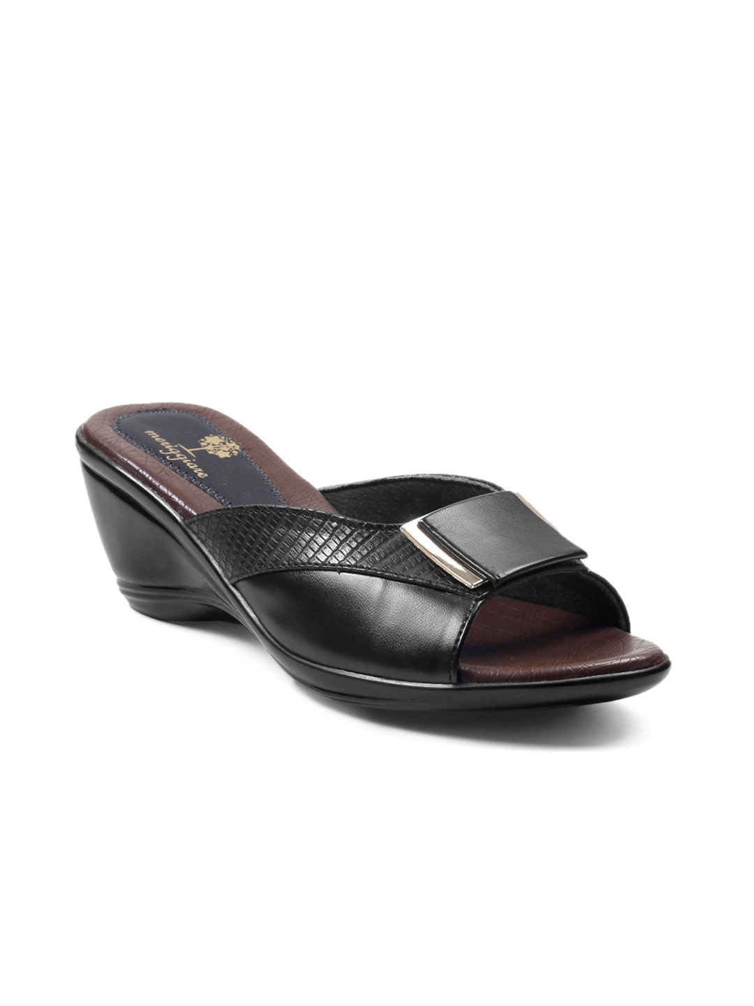 

meriggiare Women Black Solid Sandals