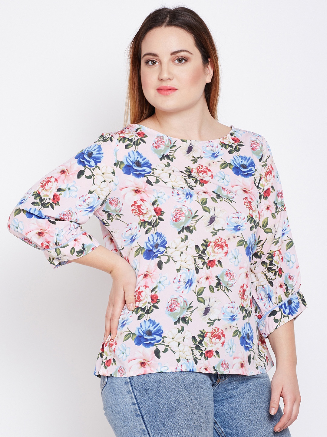 

Style Quotient Women Pink Printed Top