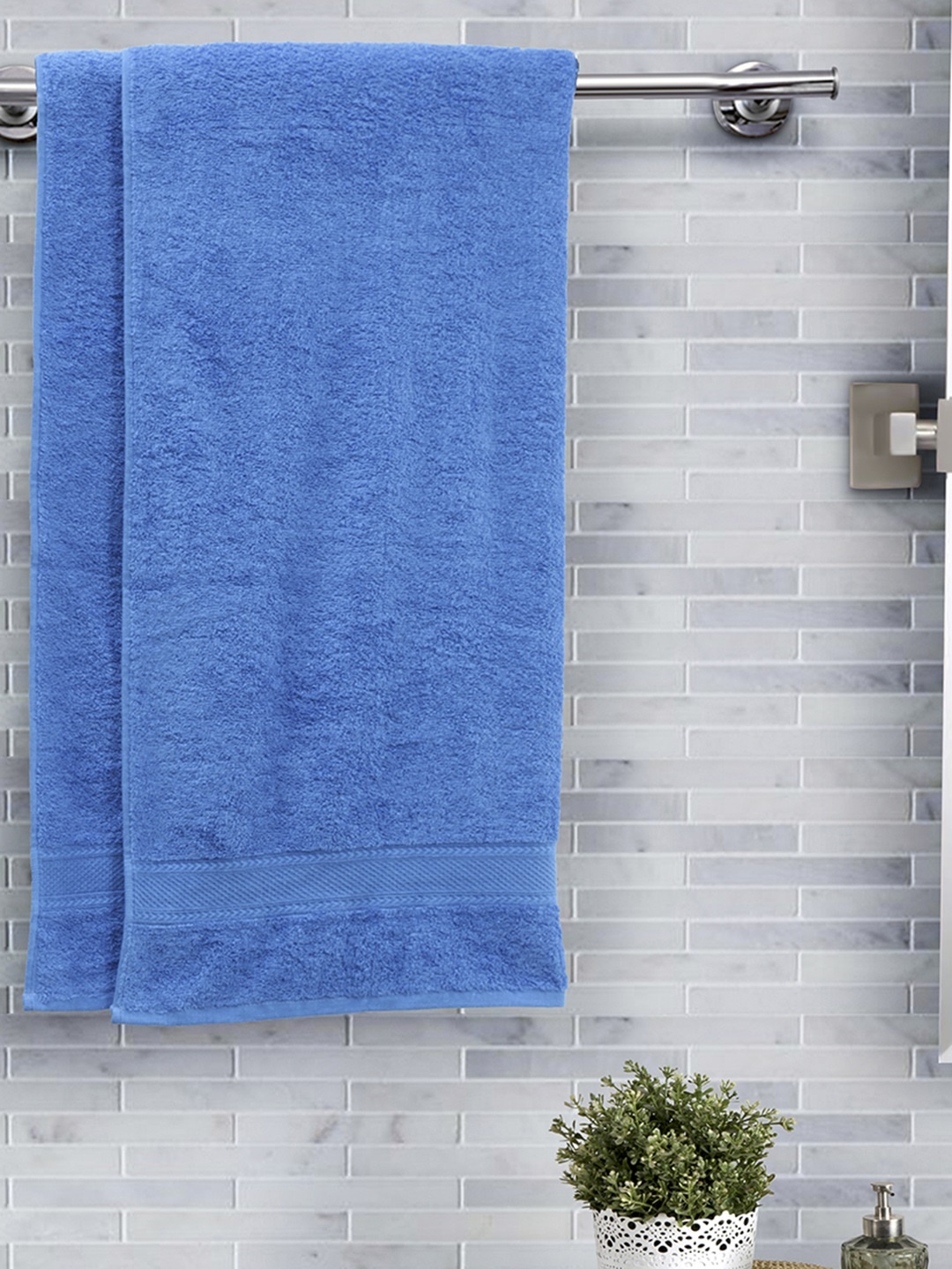 

MASPAR Set of 2 Blue Bath Towels