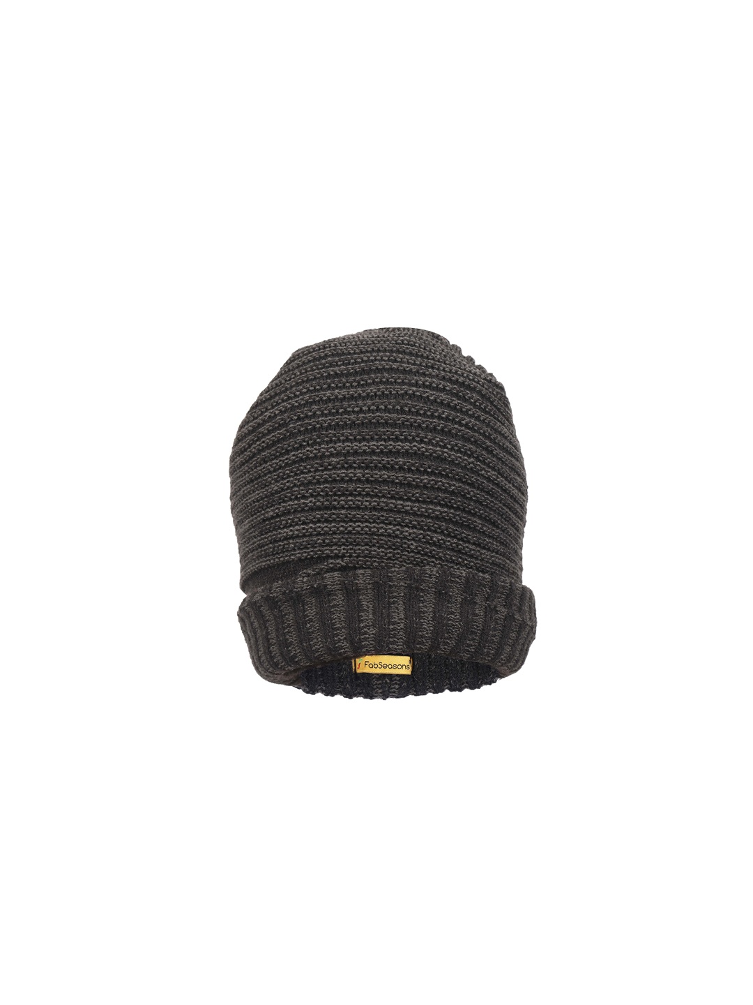 

FabSeasons Black Solid Beanie