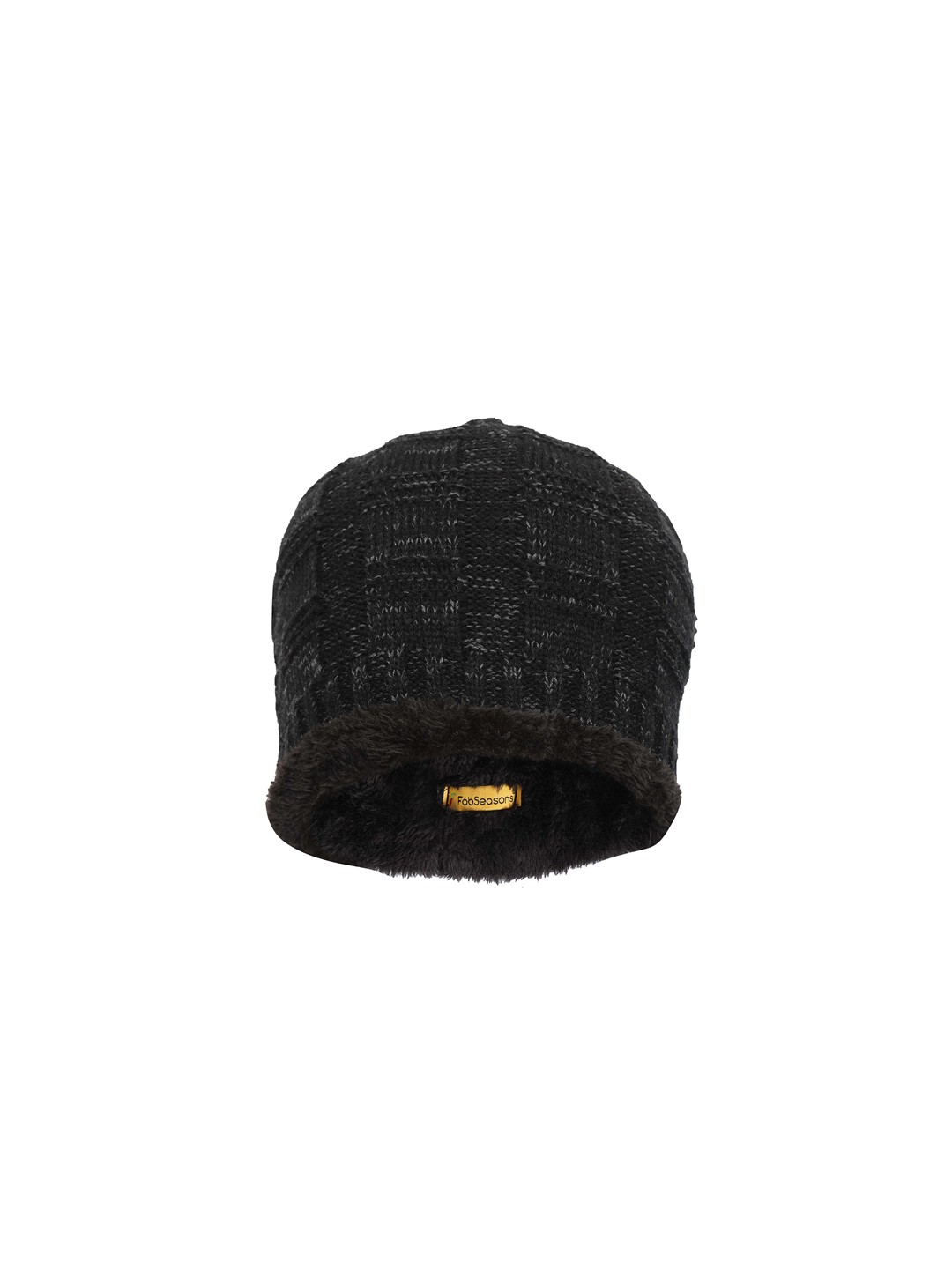 

FabSeasons Unisex Black Solid Beanie