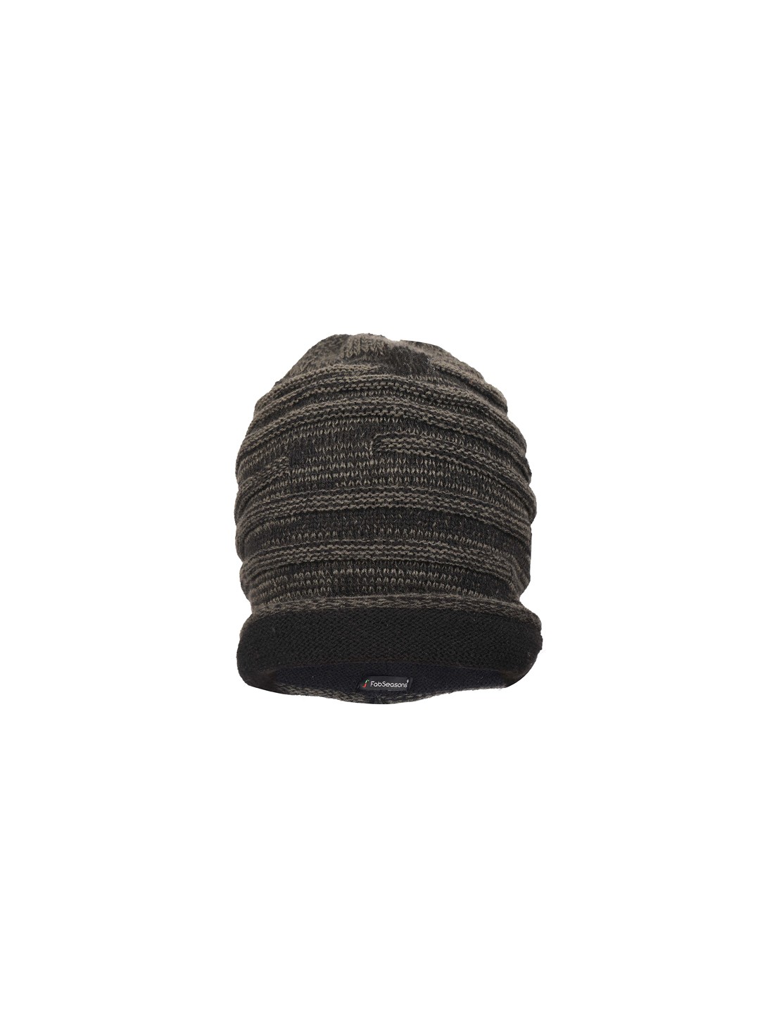 

FabSeasons Green Self Design Beanie