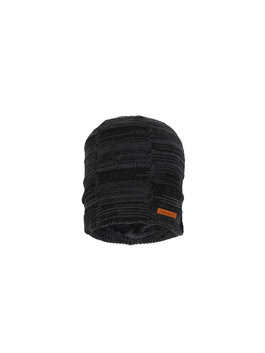 

FabSeasons Unisex Grey Self Design Beanie
