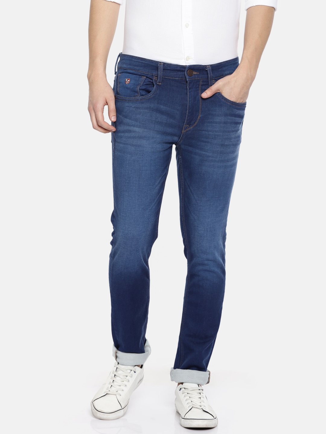 

U.S. Polo Assn. Denim Co. Men Blue Skinny Fit Mid-Rise Clean Look Stretchable Jeans
