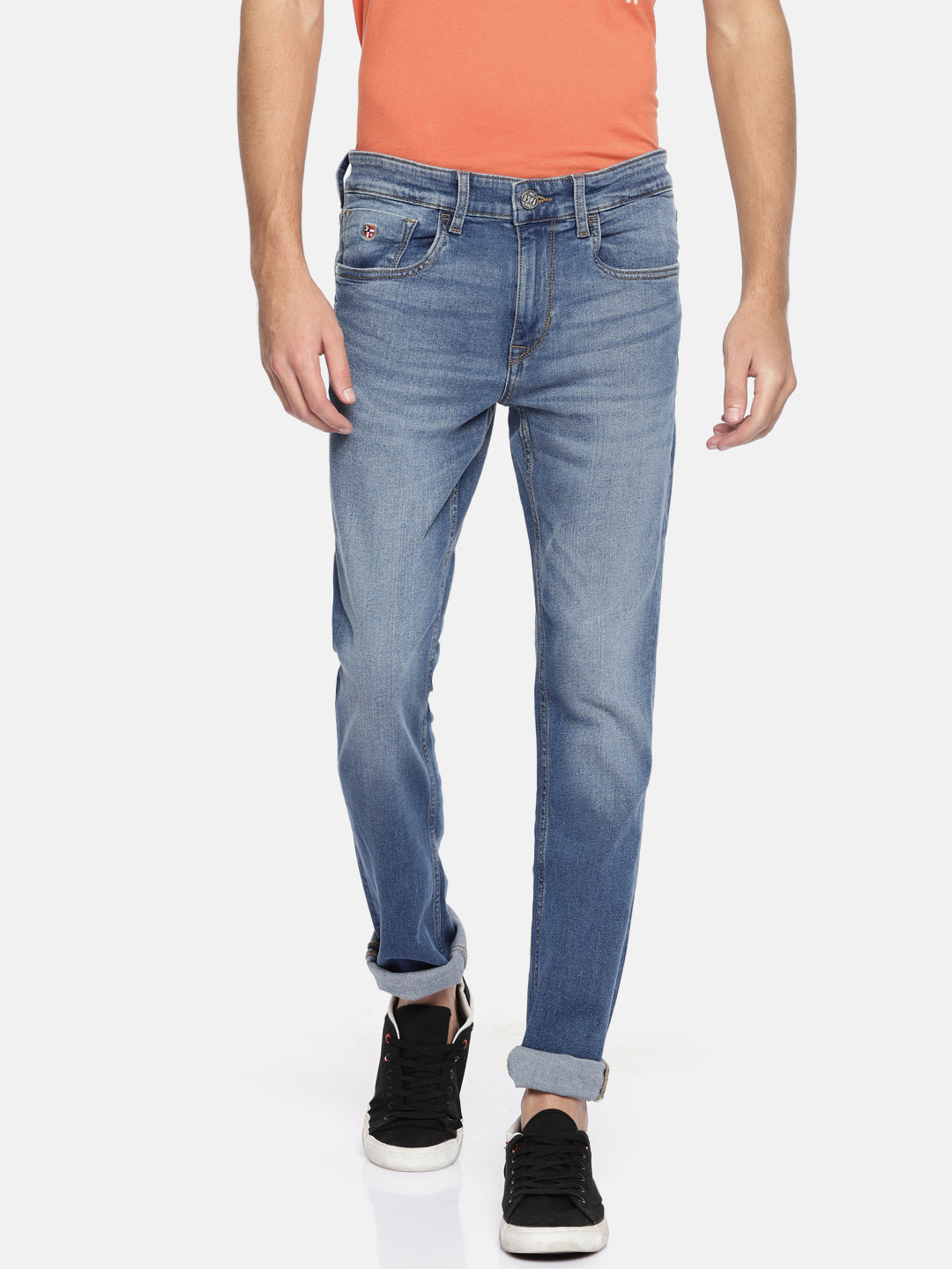 

U.S. Polo Assn. Denim Co. Men Blue Skinny Fit Mid-Rise Clean Look Stretchable Jeans
