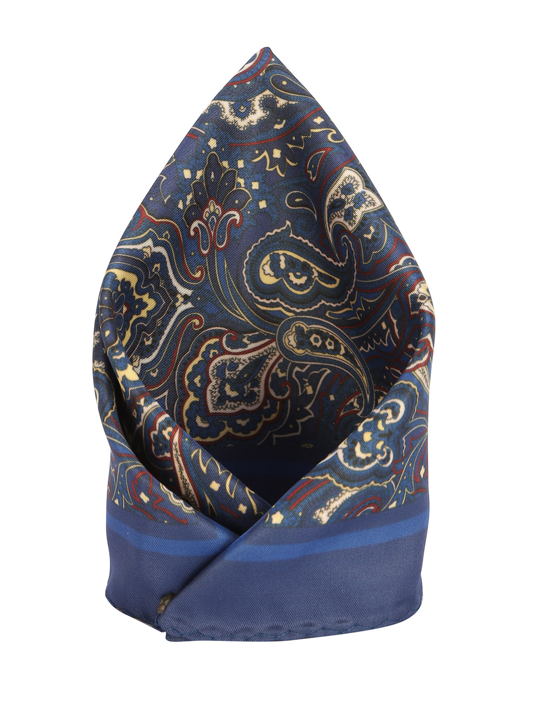 

Peter England Men Navy Blue Printed Pocket Square