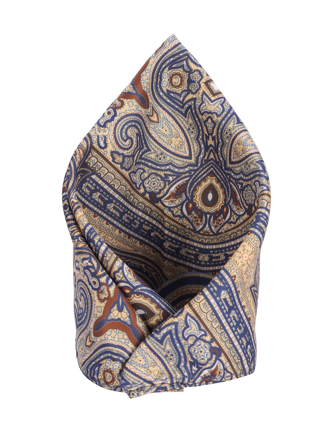 

Peter England Men Blue & Beige Printed Pocket Square