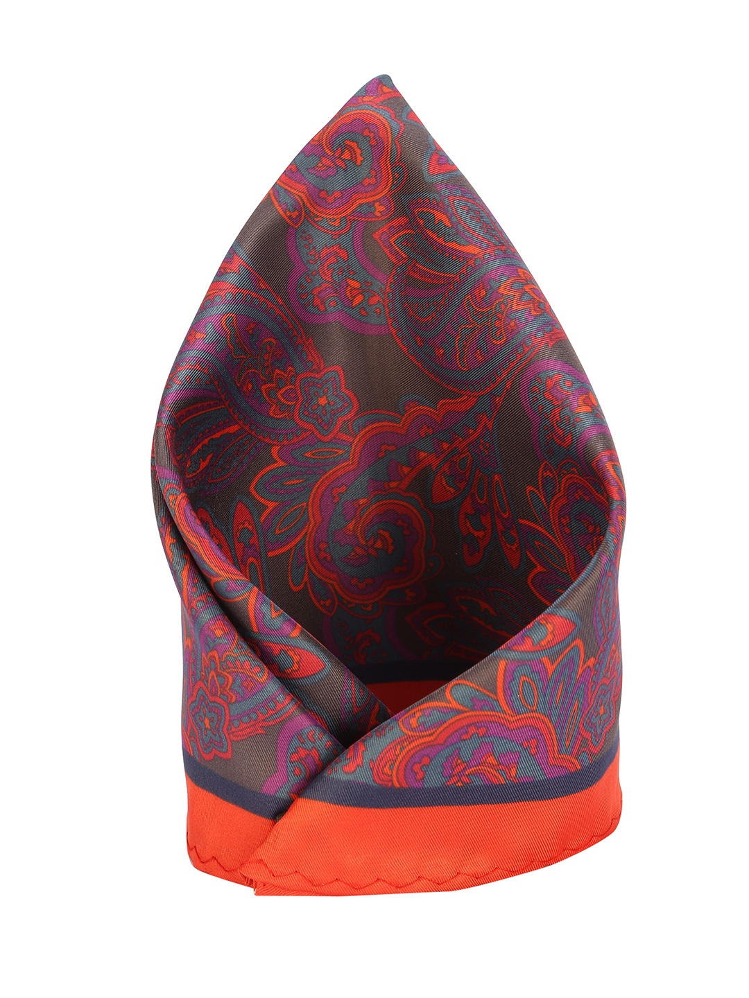 

Peter England Men Red & Purple Patterned Pocket Square