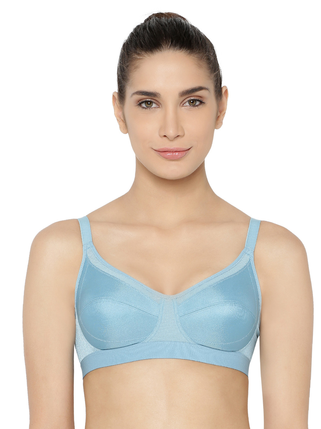 

Triumph Triaction 64 Wireless Non Padded Low Intensity Sports Bra, Blue