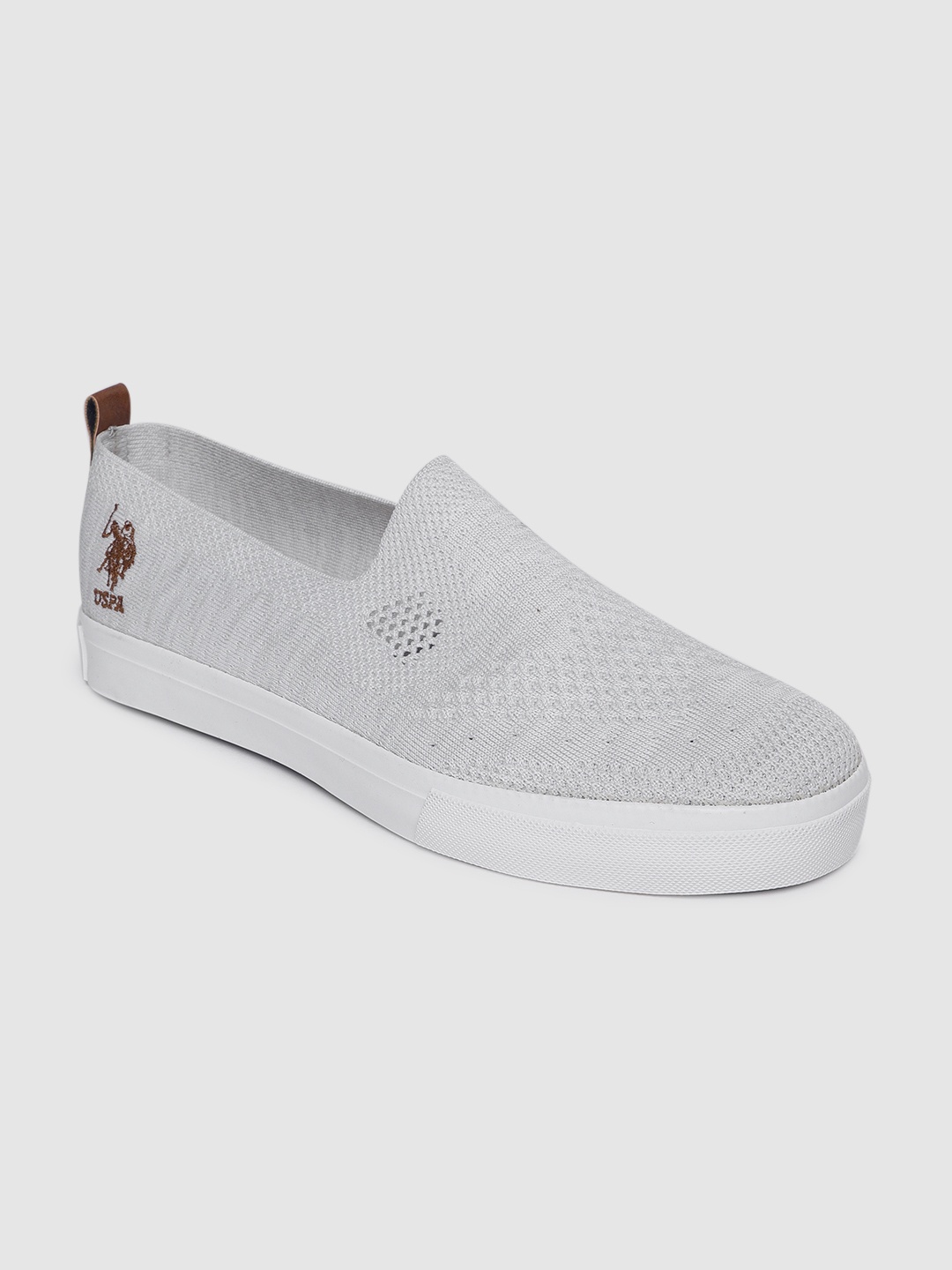 

U.S. Polo Assn. Men Off-White Slip-On Sneakers