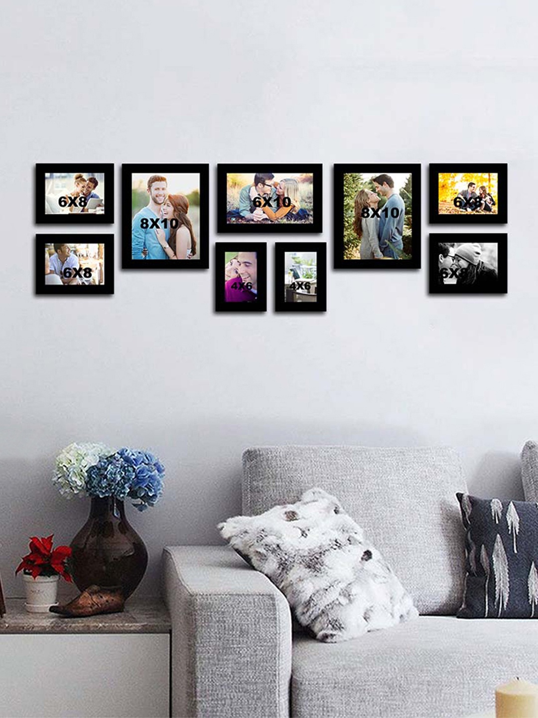 

Art Street Set of 9 Black Wall Photo Frames