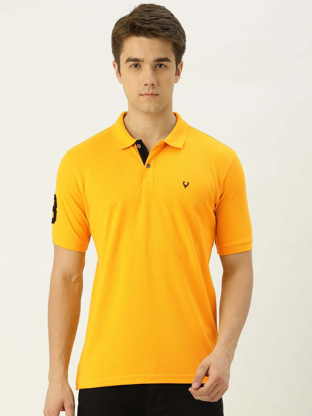 

Allen Solly Men Yellow Polo Collar T-shirt