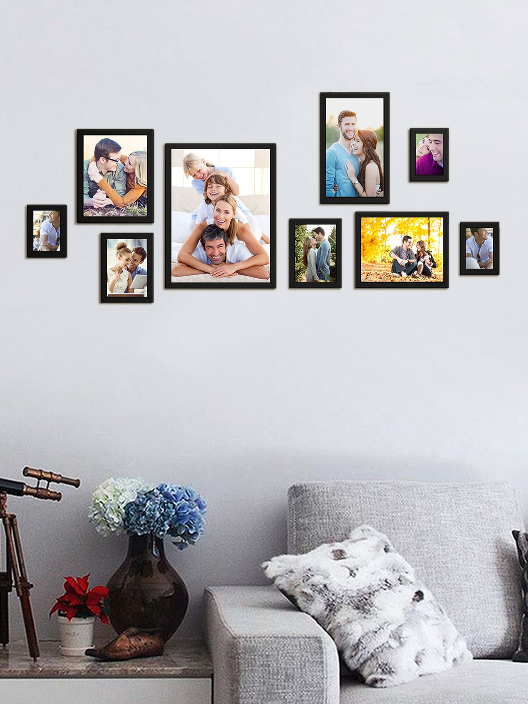 

Art Street Set of 9 Black Wall Photo Frames