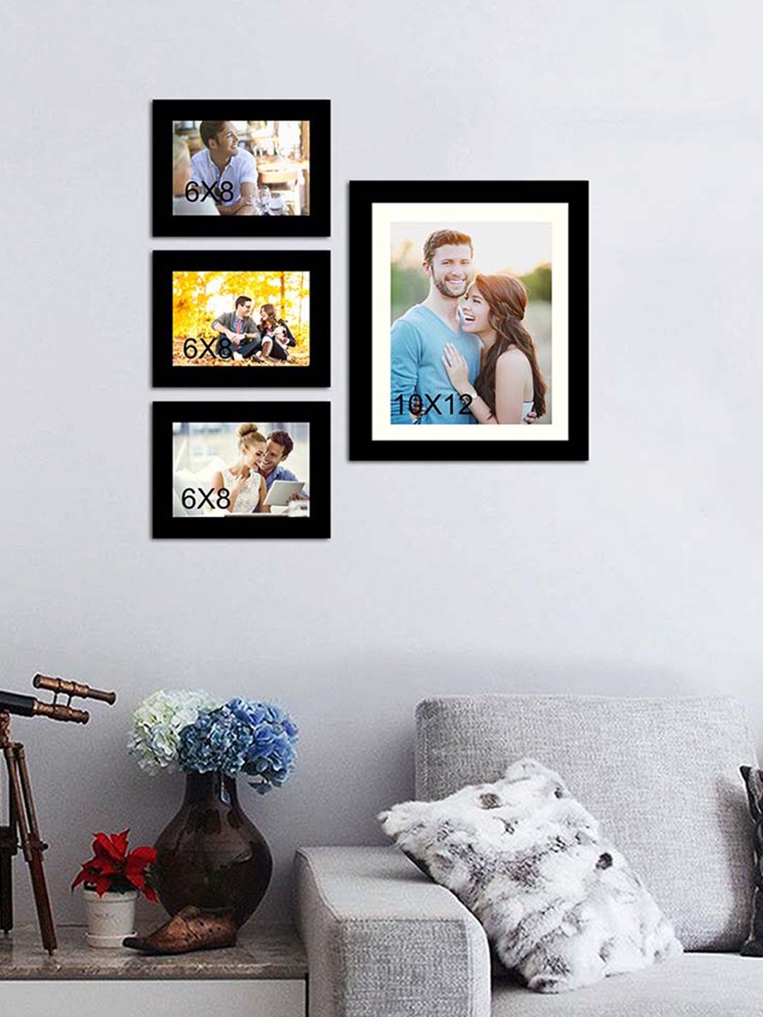 

Art Street Set of 4 Black Wall Photo Frames