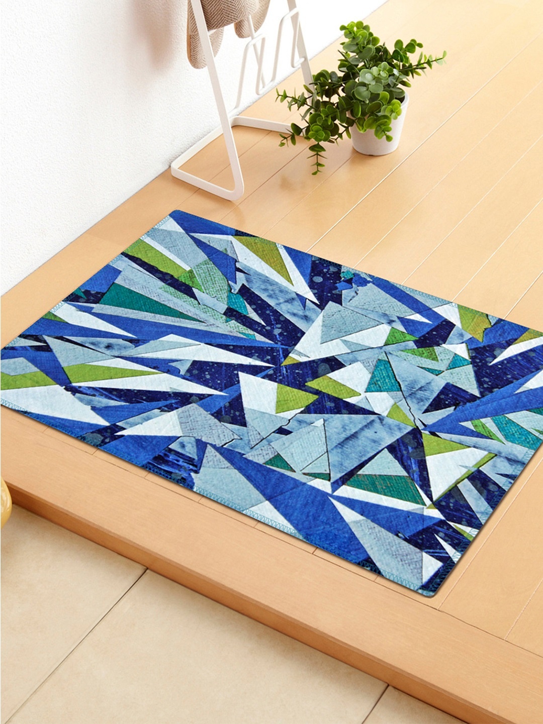 

Story@home Blue Printed Anti Skid Doormat