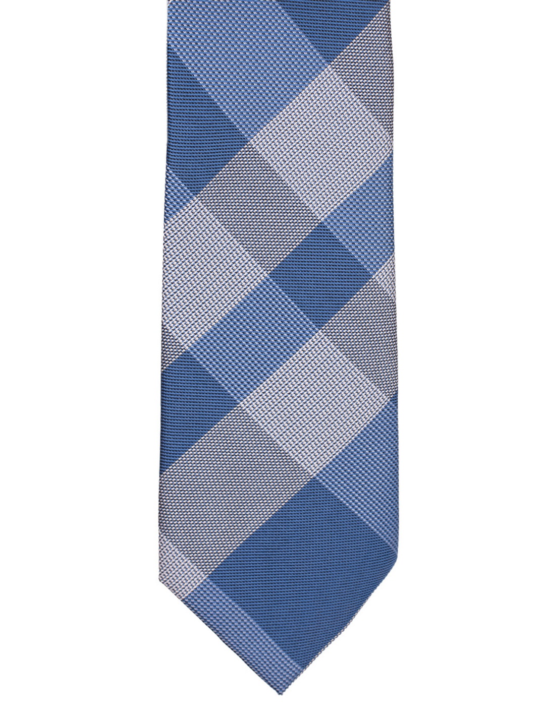

The Tie Hub Blue & Grey Checked Skinny Tie