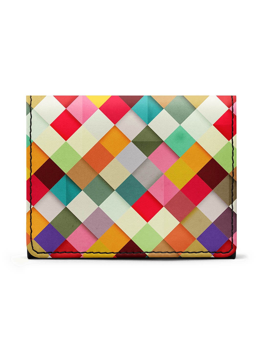 

DailyObjects Women Multicoloured Checked Card Holder, Multi