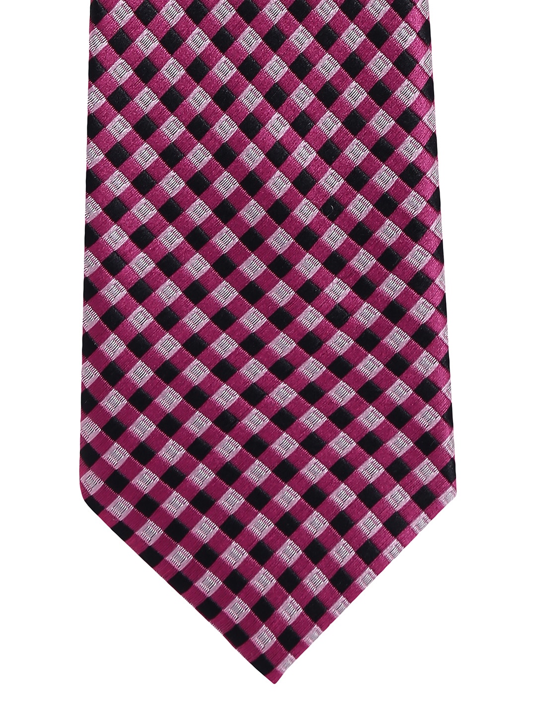 

Alvaro Castagnino Purple & Black Checked Broad Tie