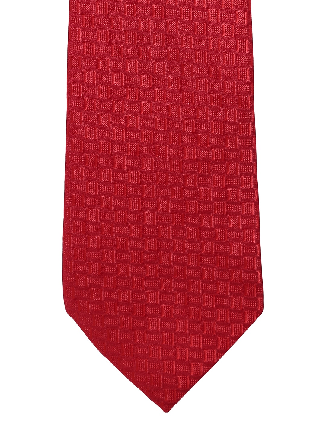 

Alvaro Castagnino Men Maroon Woven Design Broad Tie