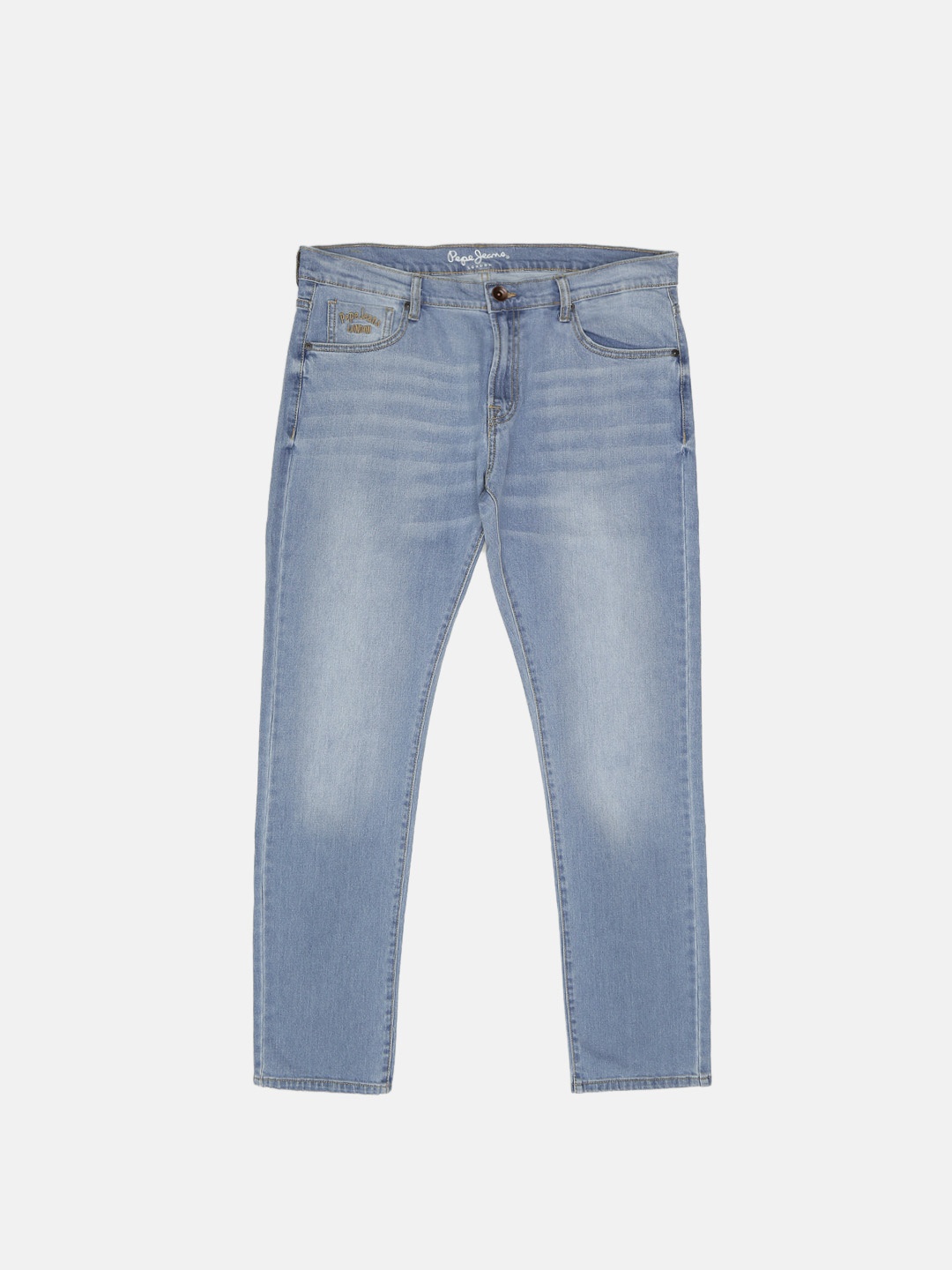 

Pepe Jeans Men Blue Slim Fit Low-Rise Clean Look Stretchable Jeans
