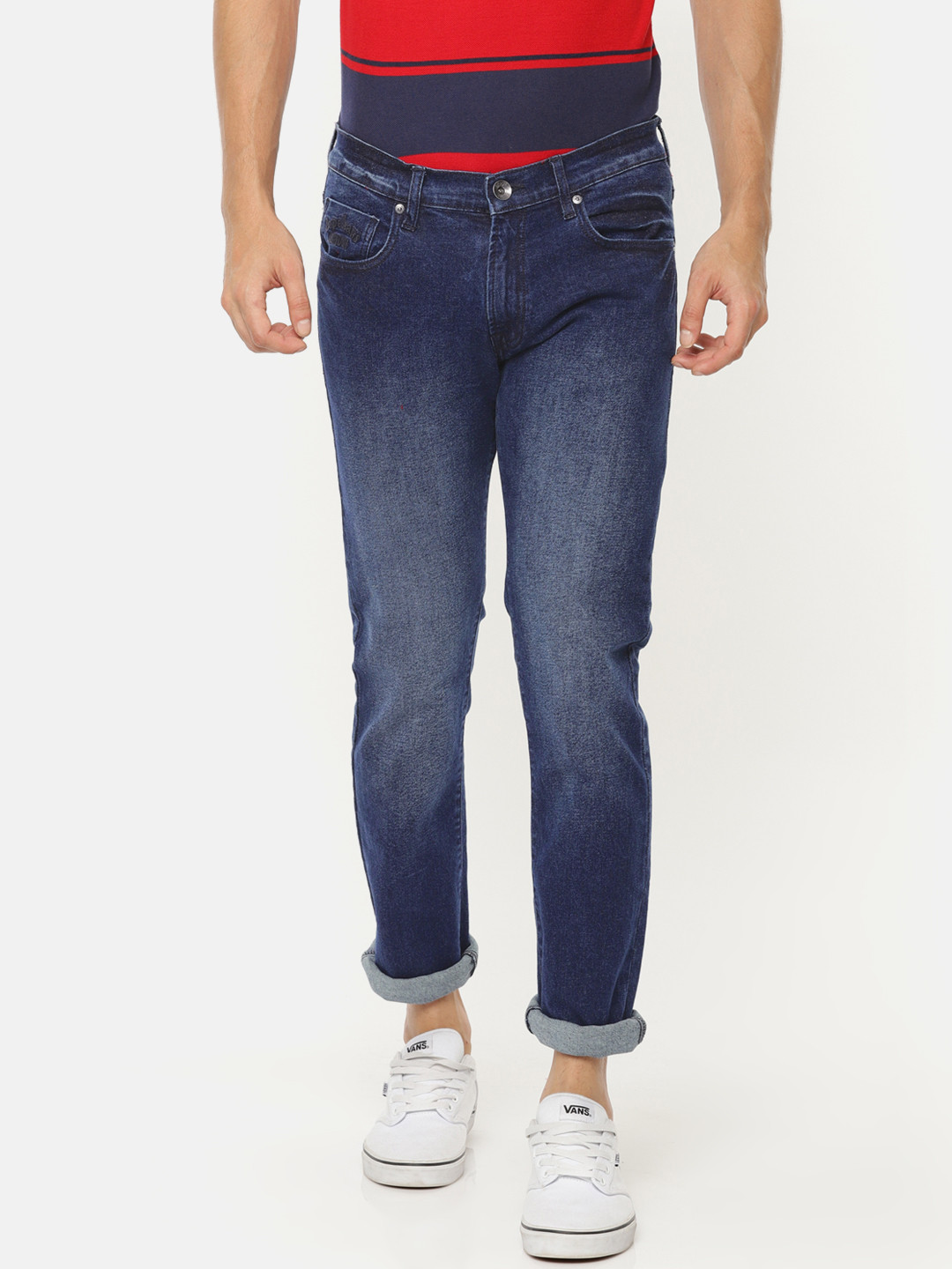 

Pepe Jeans Men Blue Slim Fit Low-Rise Clean Look Stretchable Jeans
