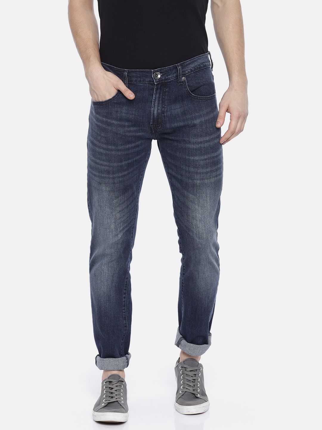 

Pepe Jeans Men Blue Slim Fit Low-Rise Clean Look Stretchable Jeans
