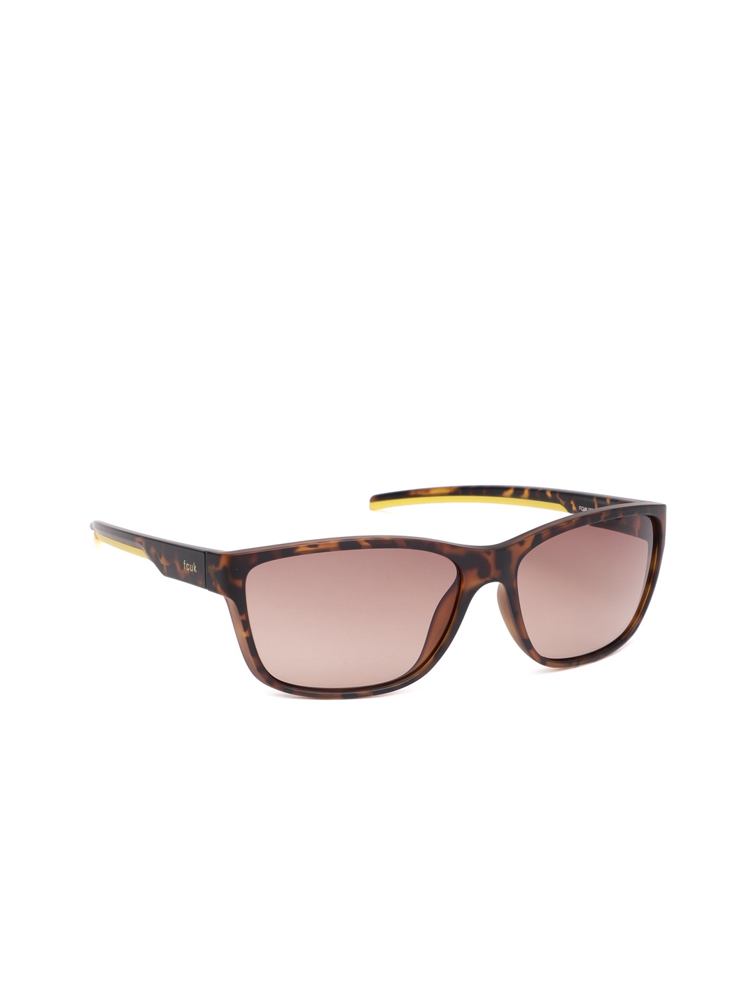 

French Connection Unisex Rectangle Sunglasses 8903232142284, Brown