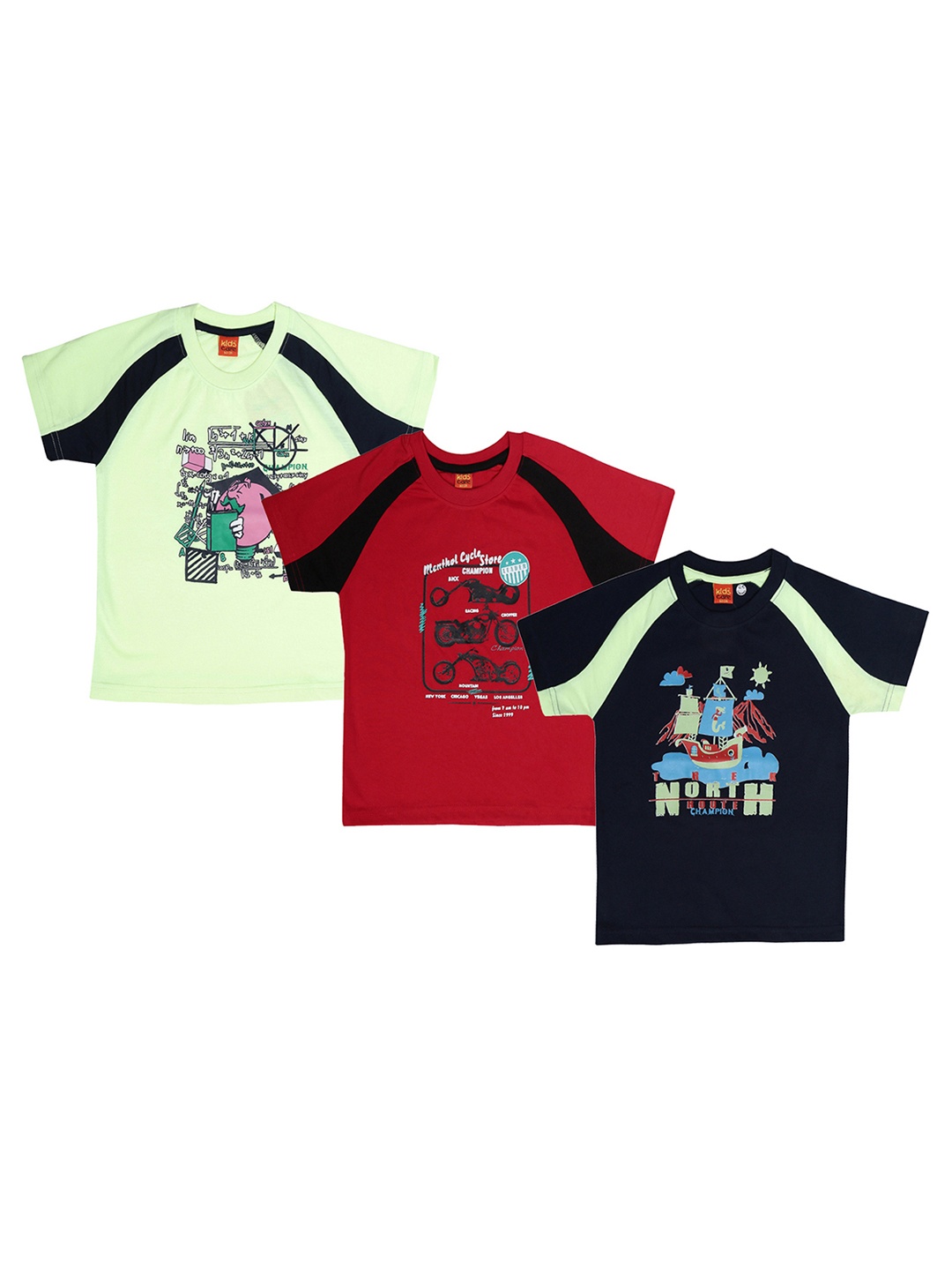 

Dollar Champion Kidswear Boys Pack of 3 T-shirts, Black