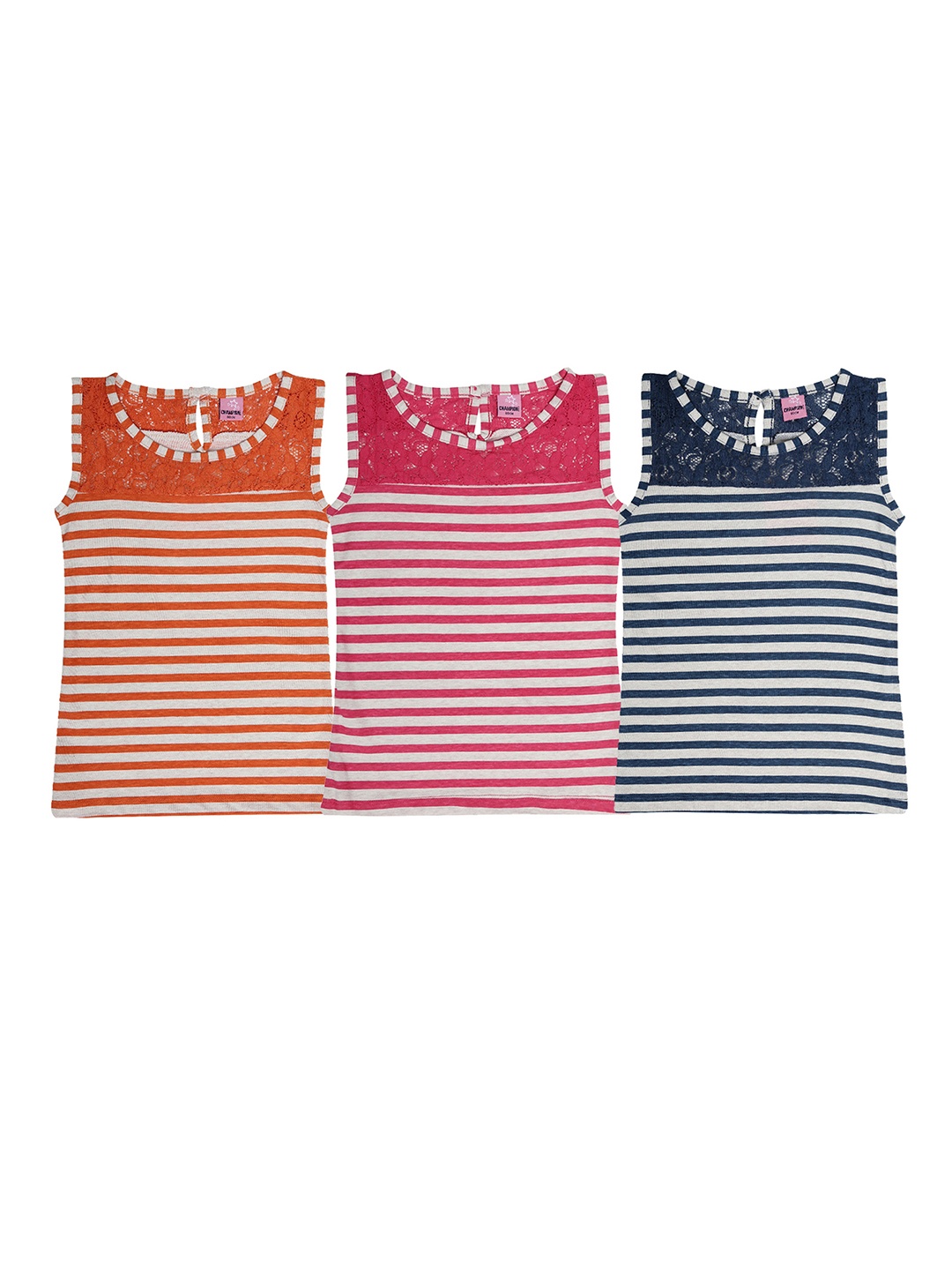 

Dollar Champion Kidswear Girls Multicoloured Pack Of 3 Tops, Multi