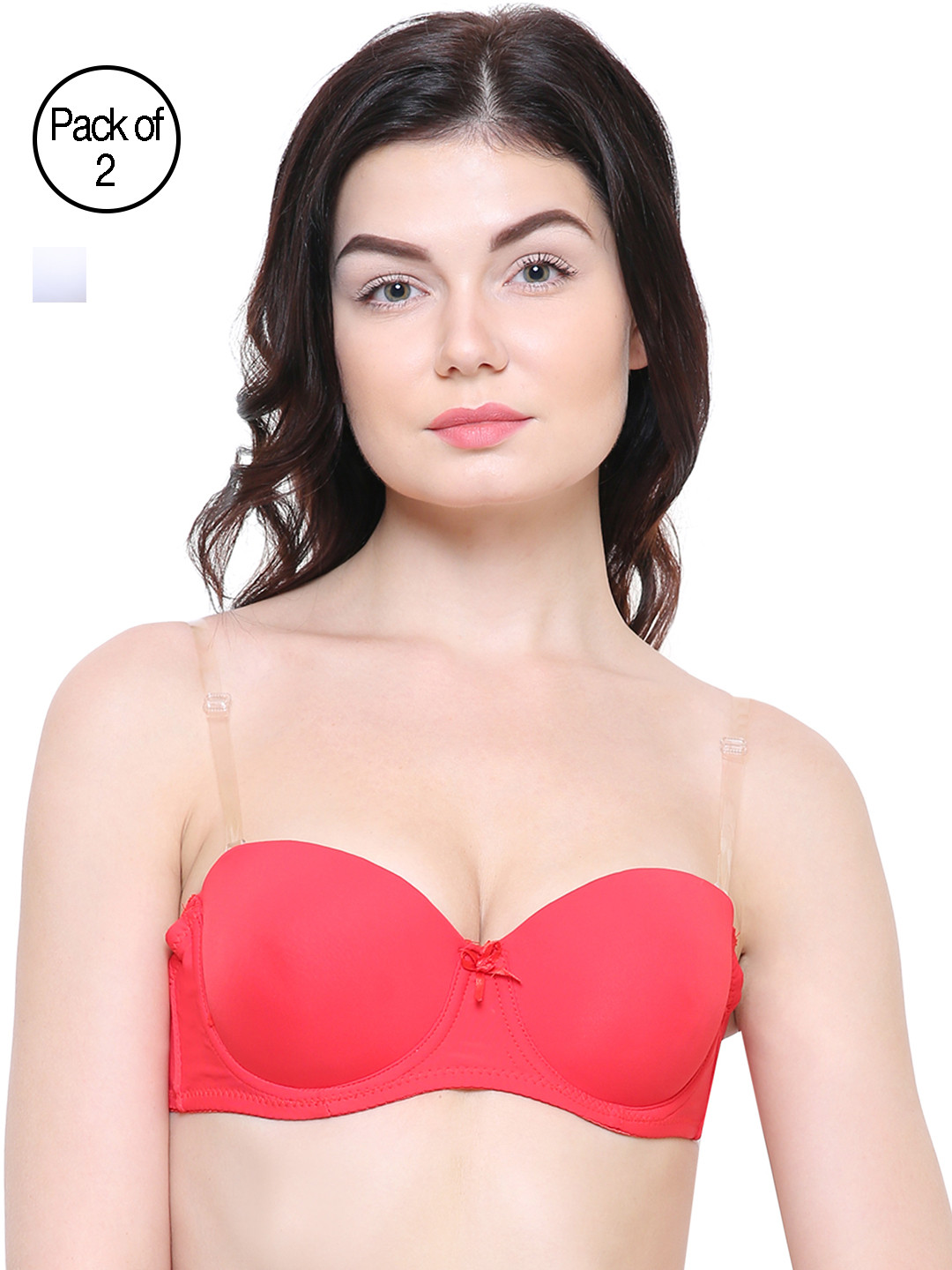 

Friskers Pack Of 2 Push-Up Bras O-990-02-03, White