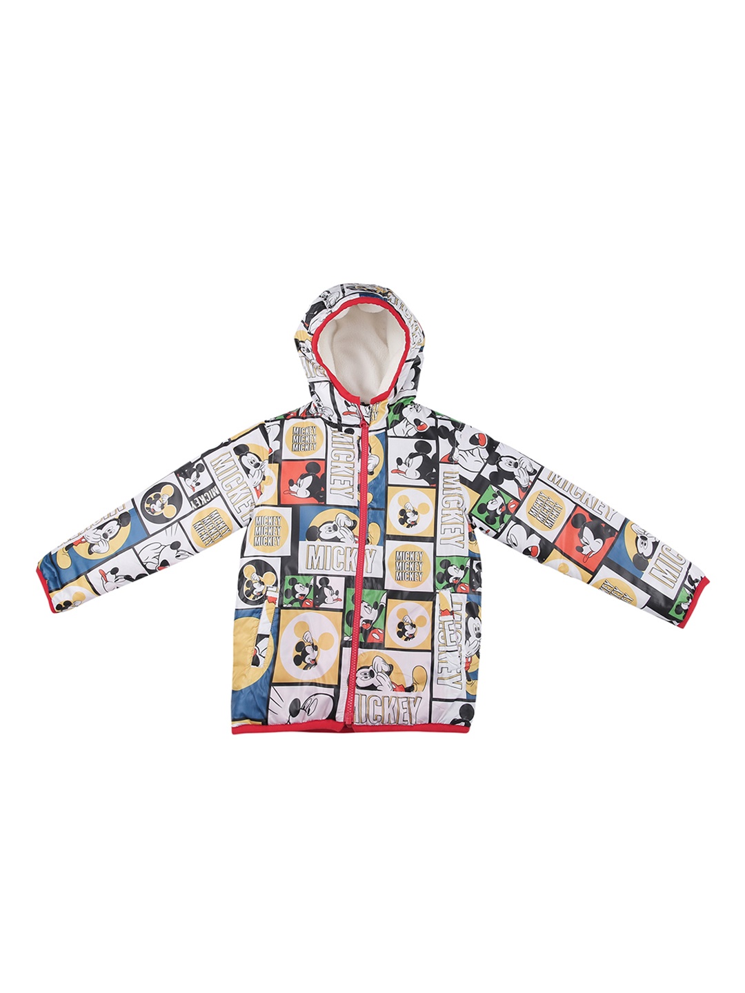 

Chalk by Pantaloons Boys Yellow & Blue Printed Bomber Jacket