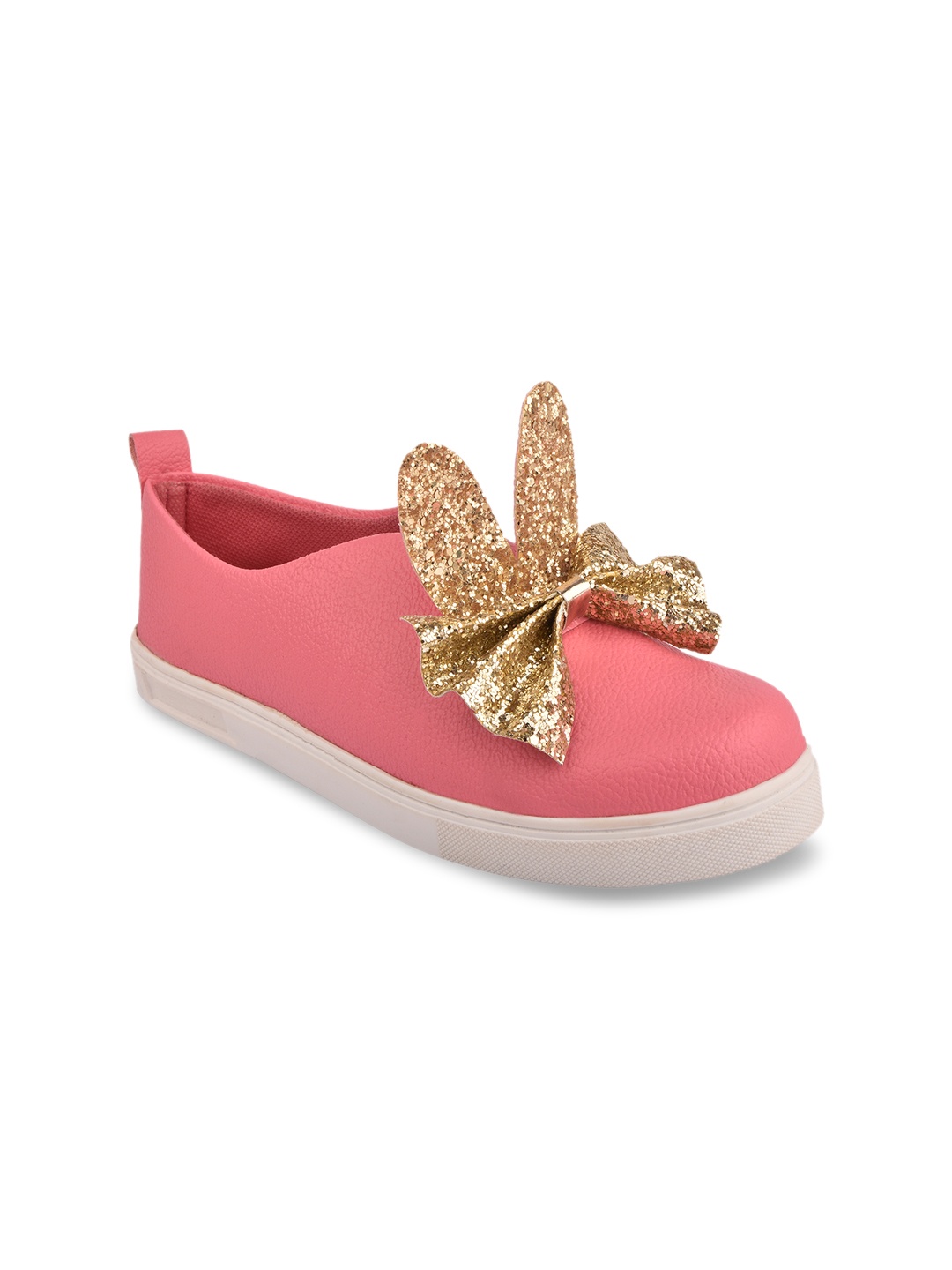 

Shoetopia Women Pink Slip-On Sneakers