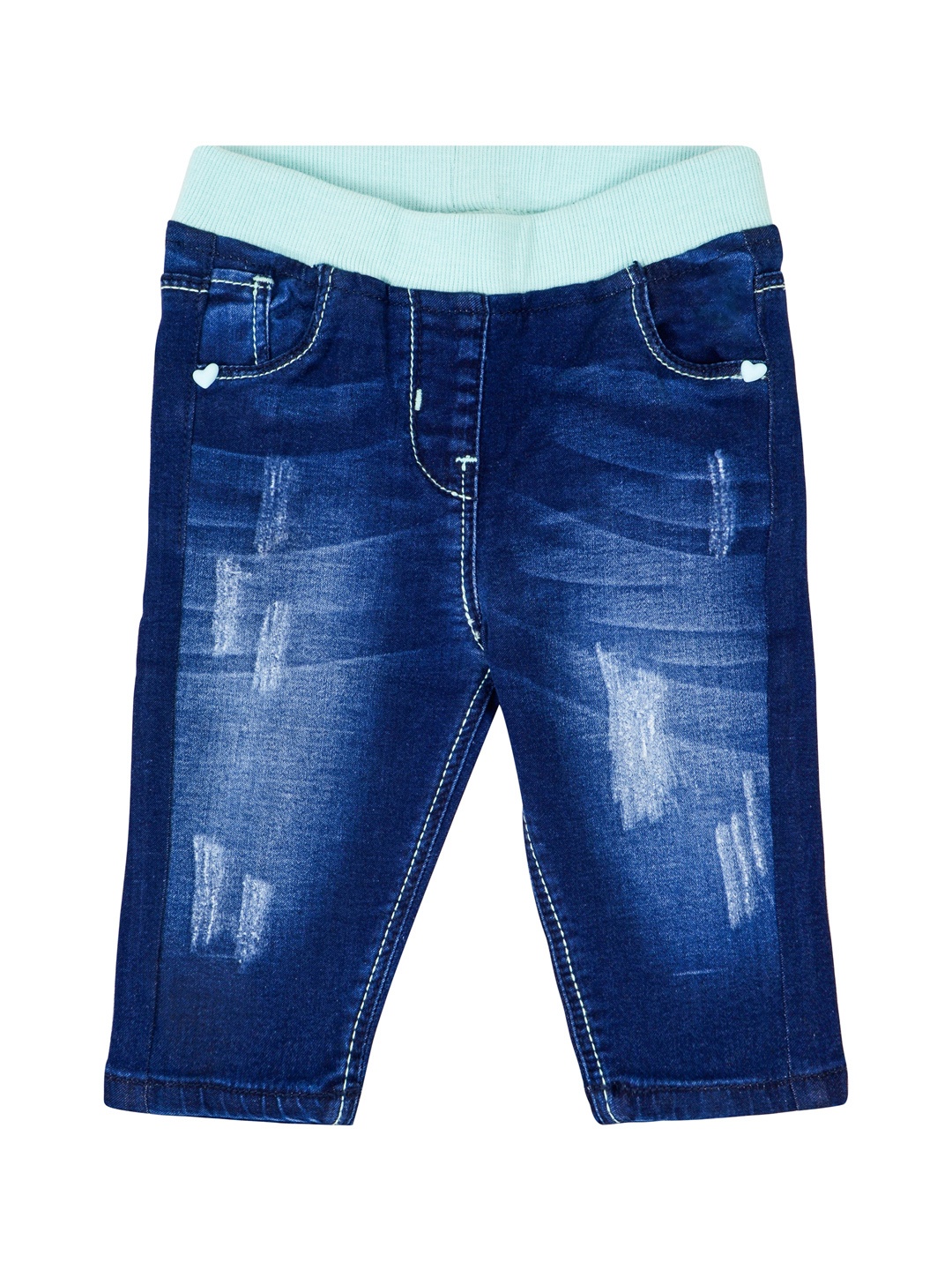 

Tales & Stories Baby Girls Dark Blue Regular Fit Lycra Capri