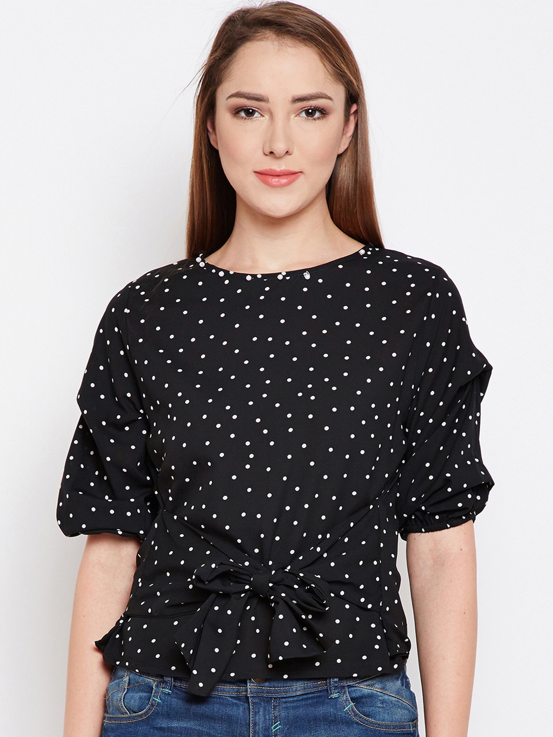 

Oxolloxo Women Black Printed Top
