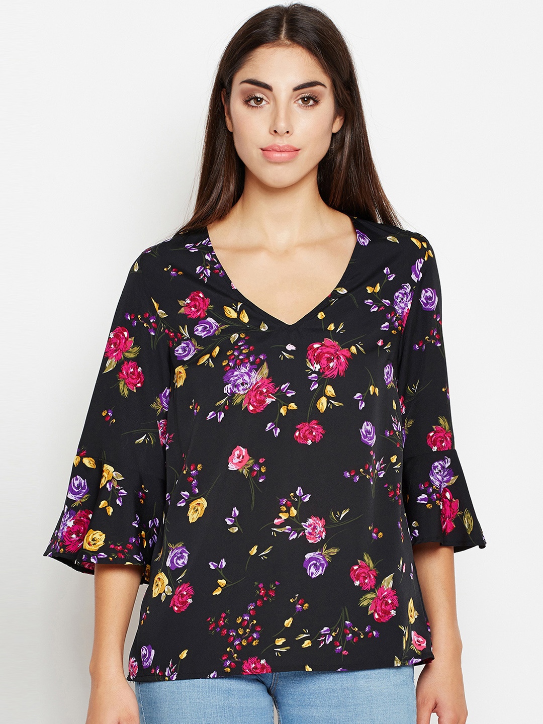 

Oxolloxo Women Black Printed Top